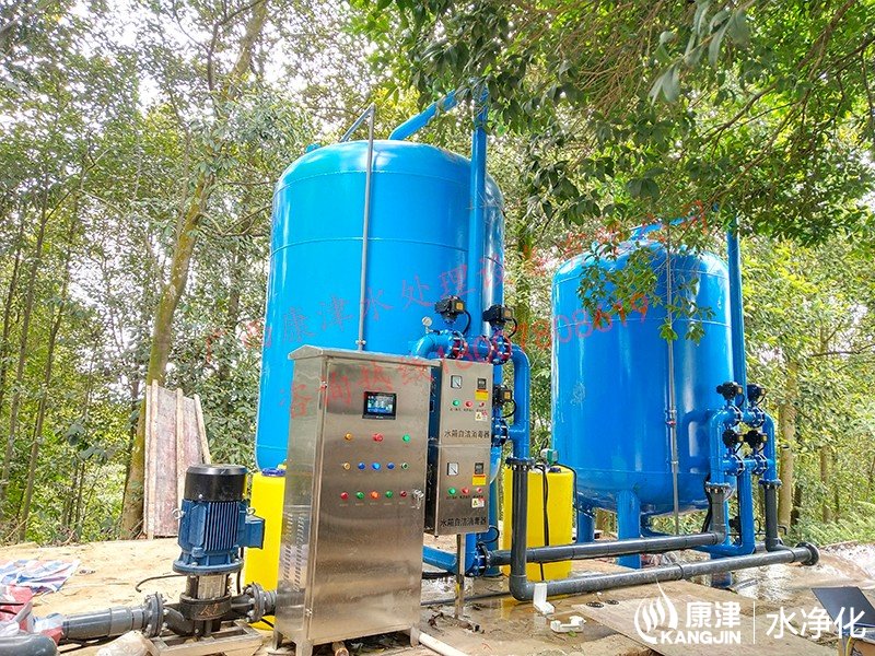 大王滩湖水净化工程 -50吨压力式一体化净水设备 